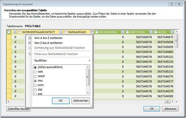PowerPivot Data Import