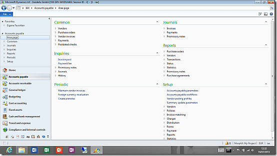 Dynamics AX 2012 Remote App on Surface RT