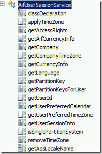 AifUserSessionService in AX 2012 R2