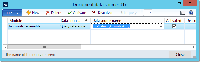 Publish Query with aggregation function as document data source
