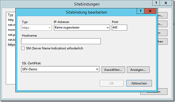 SSL Certificate for JSON App Service
