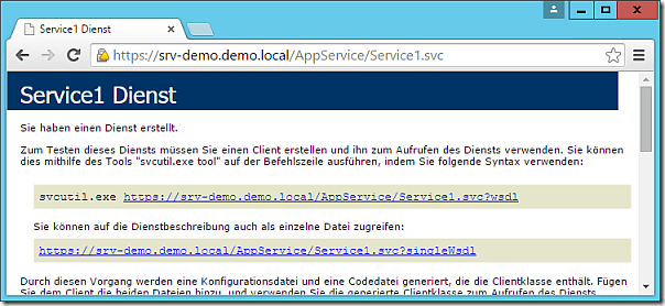 Test JSON App Service