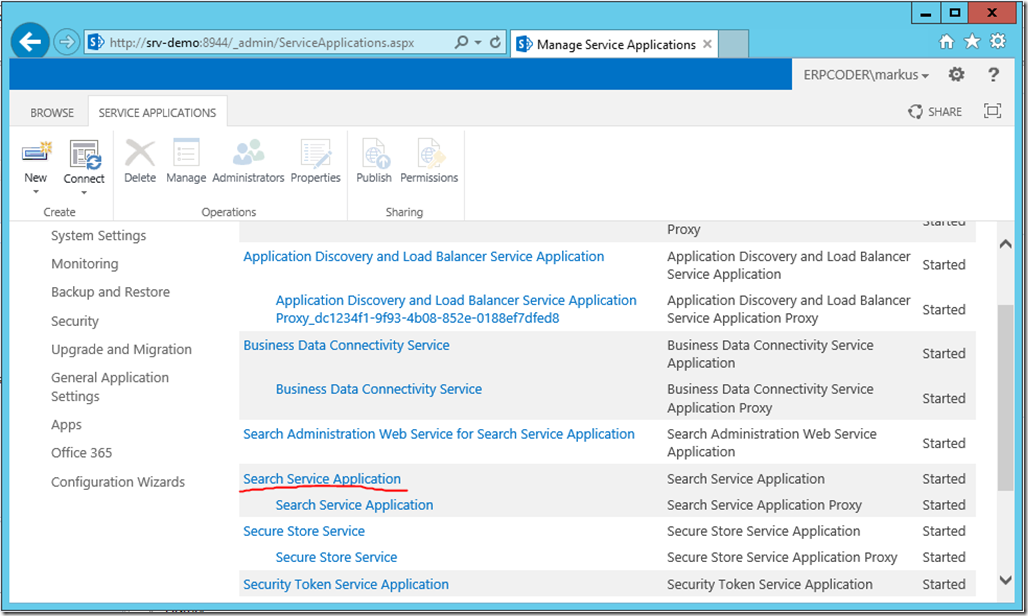 SharPoint Search Service