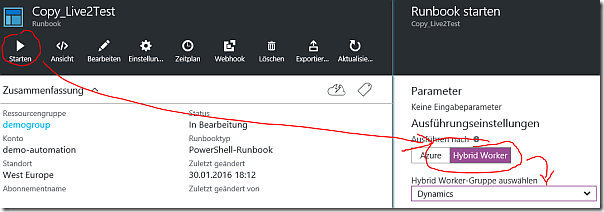 Runbook execution