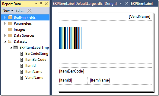 Large Item Label Design