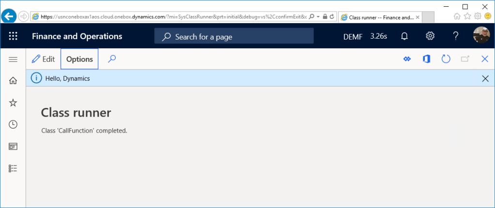 Call the Azure Function from Dynamics 365 Finance