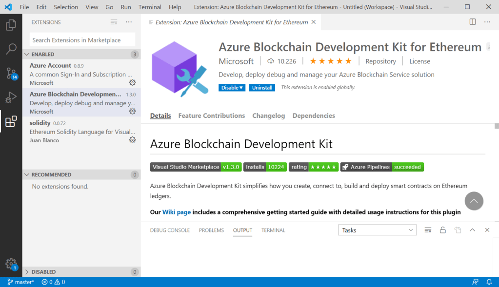 Blockchain Development Kit for VS Code